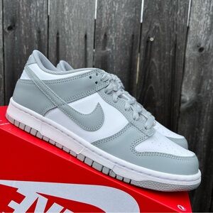 Nike dunk low smoke grey size 7y
